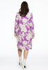 Dress grandad collar PAULINA - purple - #3