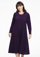 Dress zipped back LUREX - purple - #1