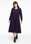 Dress zipped back LUREX - purple 