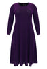 Dress zipped back LUREX - purple - #3