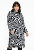 Blouse-dress puff sleeve ZEBRA - black 