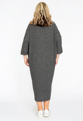 Pullover-dress RIB - grey  - #3