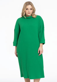 Pullover-dress RIB - green - #1