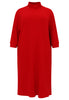 Pullover-dress RIB - red  - #3