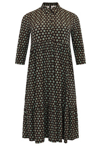 Dress ruffled BARONNE - black - #3