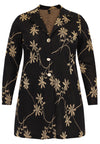 Blazer long LUREX FLOWER - black - #3