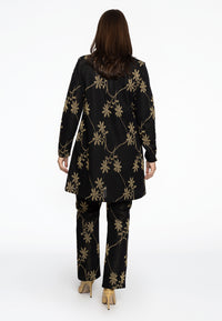 Trousers LUREX FLOWER - black - #3