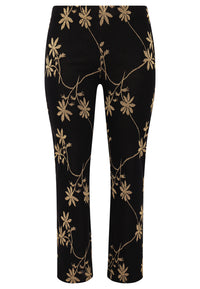 Trousers LUREX FLOWER - black - #4