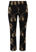 Trousers LUREX FLOWER - black  - #4