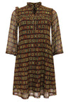 Dress ruffled yoke INFINITY - black - #3