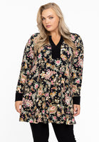 Tunic taped wide bottom PAISLEY - black - #1