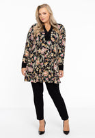 Tunic taped wide bottom PAISLEY - black  - #2