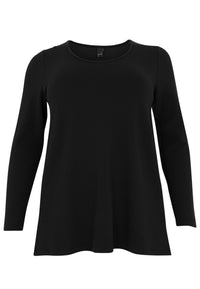 Shirt A-line DIAGONAL - black - #1