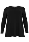 Shirt A-line DIAGONAL - black - #2