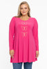 Tunic wide bottom RHINESTONES - pink