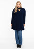 Tunic wide bottom collar DIAGONAL - blue - #2