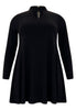 Tunic wide bottom collar DOLCE - black - #4