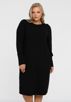 Dress puff sleeve DIAGONAL - black - #1