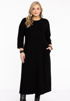 Dress cropsleeve princess DIAGONAL - black  - #1