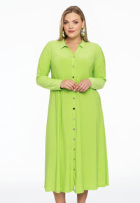 Dress buttoned DOLCE - bright green - #1