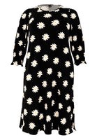 Dress puff sleeve DAISY - black  - #4