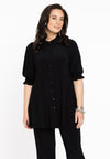Blouse met pofmouwen dolce - Zwart