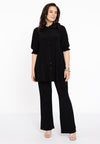 Blouse met pofmouwen dolce - Zwart