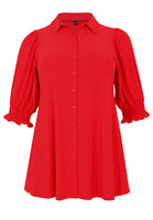 Blouse Puffsleeve Dolce - red - #4