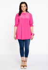 Blouse met pofmouwen dolce - roze
