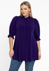 Blouse met pofmouwen dolce - Paars