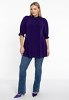 Blouse met pofmouwen dolce - Paars