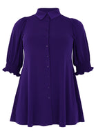 Blouse Puffsleeve Dolce - purple - #4