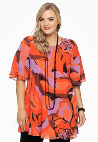 Wijde blouse KAE - orange - #1