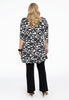 Tunic grandad collar LEAVES - black  - #3