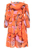 Dress wide belt KAE - orange - #4