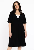 Dress empire V-neck DOLCE - black  - #1