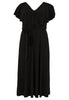 Dress Frilled V-neck DOLCE - black - #4