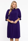 Dress buttoned DOLCE - purple 