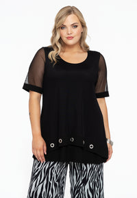 Tunic flare eyelets - black - #1