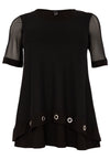 Tunic flare eyelets - black - #4