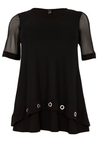 Tunic flare eyelets - black - #4