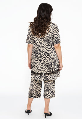 Tunic wide bottom SAFARI - white  - #3