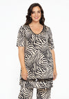 Tunic wide bottom SAFARI - white