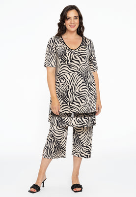 Tunic wide bottom SAFARI - white  - #2