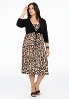 Spaghetti dress LEOPARD - light brown - #5