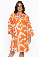 Blouse-jacket PALM TREE - orange - #1