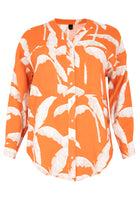 Blouse oversized PALM TREE - orange  - #4