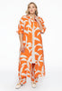 Blouse long PALM TREE - orange - #5