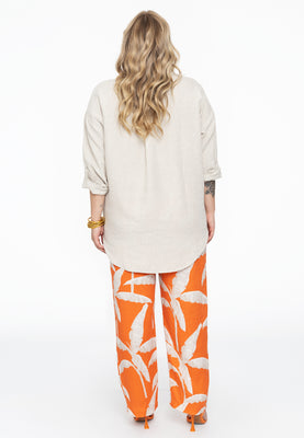 Trousers PALM TREE - orange  - #2