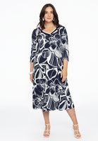 Dress rib neck SKETCH - blue - #2